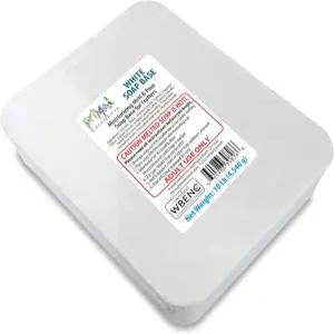 원시 요소 화이트 비누 베이스 제작 및 제조를 위한 보습용 녹이고 부은 글리세린 쉽게 자를 수 있고 무향