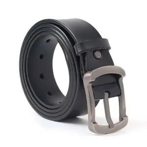 포스맨 핀버클 소가죽 벨트 블랙 캐주얼 정장벨트 남성벨트