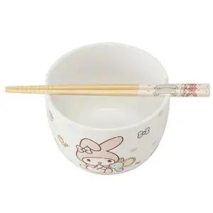 마이멜로디 도자기 젓가락 식기 세트 1P 홈 인테리어 그릇 선물용