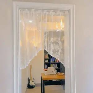 주방 바란스 커튼 가림막 천 창문 패브릭 가리개 2p