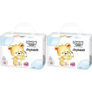 나비잠 유아 기저귀 매직소프트 밴드 공용 대형 2팩