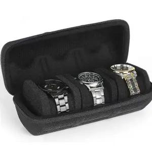 충격흡수 하드케이스 손목시계 보관함 3칸 여행용 팔찌 수납 정리