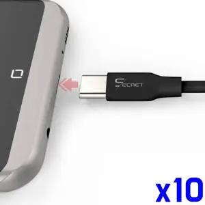 TBZ 데이터 충전케이블 C타입 2M x10개 휴대폰악세사리