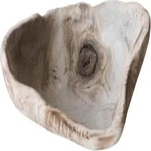 천연 나무 과일 그릇 샌드위치 빵 서빙용 9인치 수제 플래터 트레이 간식 사탕 수공예품 전시