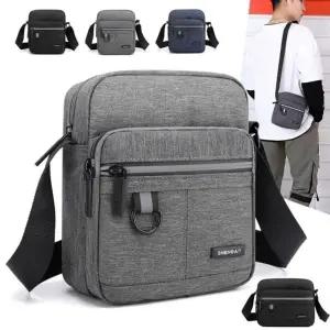 남성 두가지 타입 미니 크로스백 가방 남자 캔버스백 슬링 메신저백 힙색 숄더백 여행용