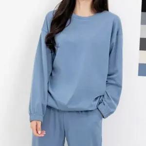 오버핏 여성 맨투맨 티셔츠 루즈핏 여성 데일리 맨투맨 코튼 라운드