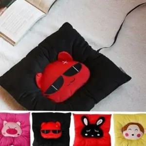 푹신한 usb 온열 방석 따뜻한 usb 캐릭터 방석 좌식 겨울