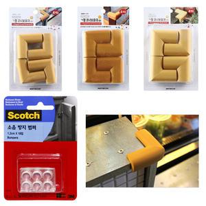 3M투명소음방지패드범퍼 ㄱ형코너보호대 모서리보호대