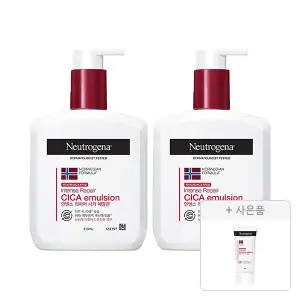 뉴트로지나 인텐스 리페어 시카 에멀젼 310ml, 2개+증정(인텐스 리페어 시카 에멀젼 88ml, 1개)