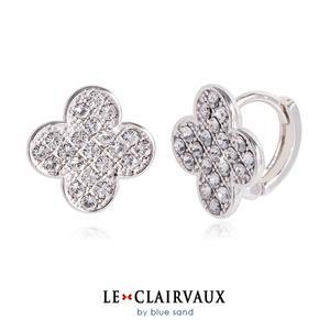 [르클레보]스와로브스키크리스탈14 크로버원터치귀걸이