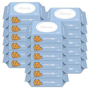 크리넥스 수앤수 물티슈 라이언 캡형80매x18개