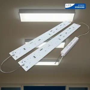 LED모듈 교체 주방 거실 50W 539x70 삼성LED S6 5700K 플리커프리 패밀리라이팅