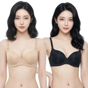 비너스 자스민 여성 브라 메모리폼 와이어 A B C D E F 컵 빅사이즈 (JBR1163)