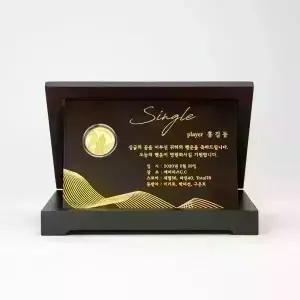순금코인 골프축하상패 3.75g
