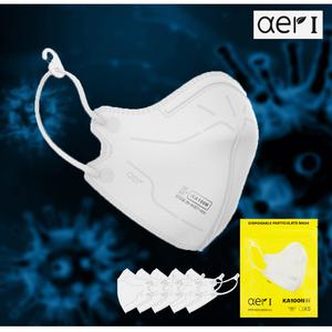 아에르아이/산업용마스크/방진마스크/덴탈/미세먼지/20개입/국산/KA100N/화이트/대형