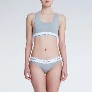 [롯데백화점]캘빈클라인 여성 아이콘 코튼 모달 레이서백 브라팬티세트 2종택1  QF3785AD-F3787AD-UB1-P7A