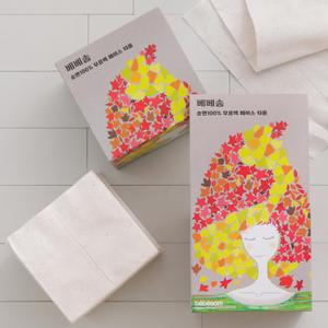 베베솜 무표백 순면100 페이스타올 일회용수건 고급형