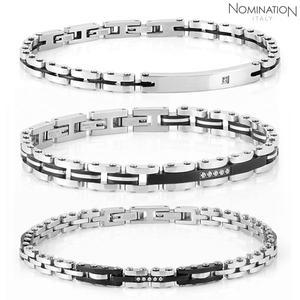 [노미네이션]팔찌 STRONG(스트롱) Mens bracelet in steel and cz 028301 (택1)