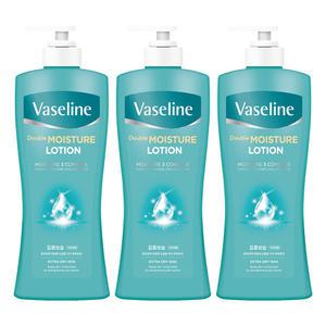 바세린 바디로션 더블모이스처, 450ml, 3개