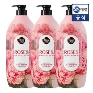 [샤워메이트] 핑크 플라워 퍼퓸 바디워시 900g x 3개