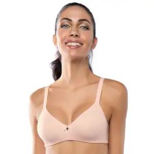 내츄럴 1450 핑크 오가닉코튼 노와이어 홑겹브라