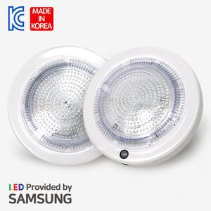 LED 크리스탈 원형 직부등 센서등 15W 현관 베란다등 계단등 국산 삼성칩