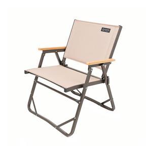 지오프리 폴딩 컴팩트 플랫 체어 접이식 캠핑 의자 베이지, 1개