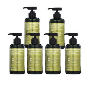 (6개)/약산성 시카 클레이 비오틴 맥주효모 탈모 샴푸500ml/두피/비듬