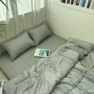 국내생산 사계절 차렵이불 요매트 세트 기숙사 손님용 토퍼 바닥 까는 이불 호텔식 이불세트