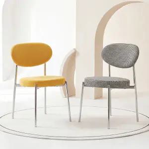 듀이 크롬 체어 인테리어 디자인 카페 주방 식탁 의자