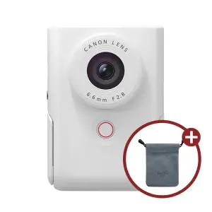 캐논 공식총판 파워샷 V10 (화이트)+렌즈 캡 브이로그 카메라