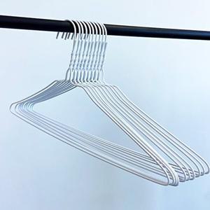 [기타브랜드]세탁소 기본 꽈배기 옷걸이 40cm 100개 흰색