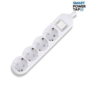 스마트파워탭 LED 일반 과부하차단 4구 멀티탭 / 메인 절전 스위치 전기 연장선 멀티 콘센트 40cm / 1.5m / 2.5m / 4.5m