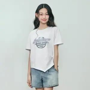 [행텐주니어][모다부평]행텐주니어 여아 쿨링 꼬임 반팔 티셔츠/14520-131-408-3