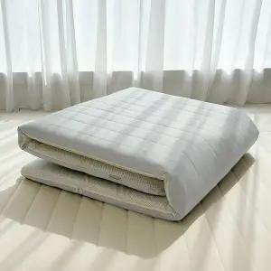 [한스갤러리] 누빔 이불 바닥 매트 패드 요 세트 요매트 솜포함(Q)