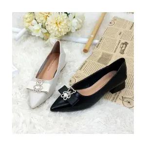 제이시 플랫웨딩슈즈 가죽 발편한 여자구두 3cm K312