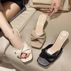 ONM LND 프렌치 샌들 힐 7cm 신발 슈즈 여름 여성 여자 구