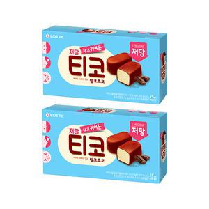 [슈팅냉동] 롯데웰푸드 티코 밀크초코 저당 510ml, 2개