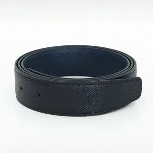 35mm 스타메라 양면 사피아노 블랙네이비 이태리수입 소가죽 명품 벨트 교체용 스트랩 띠