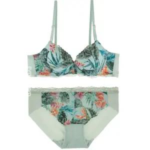 [롯데백화점]보디가드 플라워 프린트 레이스 나염 브라헴팬티세트BGWBY405BGWPY405