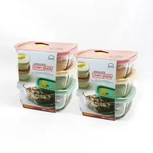 [너만아는잡화점]락앤락 오븐글라스 햇쌀밥용기 320ml 3개세트 x 2개