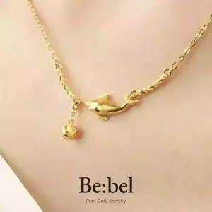 순금 목걸이 11.25g(3돈) 24k 여자 돌고래 볼 참 비벨