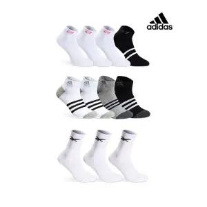 [아디다스][1+1/2번들] 아디다스 헤드 르까프 리복 외 스포츠 양말 발목 중목 크루삭스 6족 8족 10족