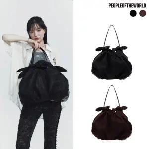[PEOPLE OF THE WORLD] 클라우드 리본 숄더백