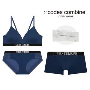 [롯데백화점]코데즈컴바인 이너웨어 플렉서블 노와이어 [브라+팬티+드로즈] 커플속옷세트 (CDWBRBPDR913DBU