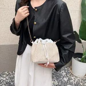 [하프클럽/]패션 여성 복조리 인기 크로스백 체인 버킷백 가방