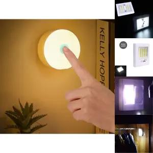 원터치 무선 벽 무드등(주황색)/벽등/간접/조명/LED/무드등/벽조명/무선등/가정용/사무실/비상구등/붙이는