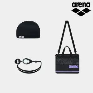 [아레나] 생존수영키트 초등 키즈 어린이 수경+수모+가방 3종세트