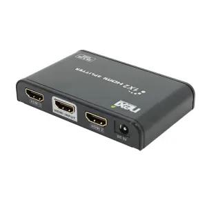 1:2 모니터 영상 공유기 HDMI2.0 4K 60Hz 고급형 컴퓨터 화면 복사 출력 / 2포트 HDMI 분배기 WISENX395