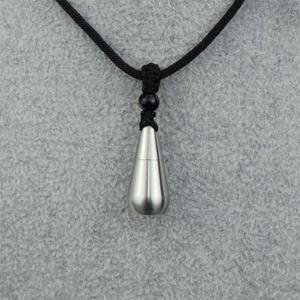 목걸이 알약케이스 휴대용 알약 소형 비상약 싱글 홀더 네이피스트 스틸 물방울 요일별 단층